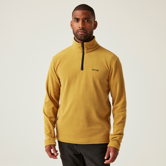 Men's Thompson Lightweight Half Zip Fleece | Mustard