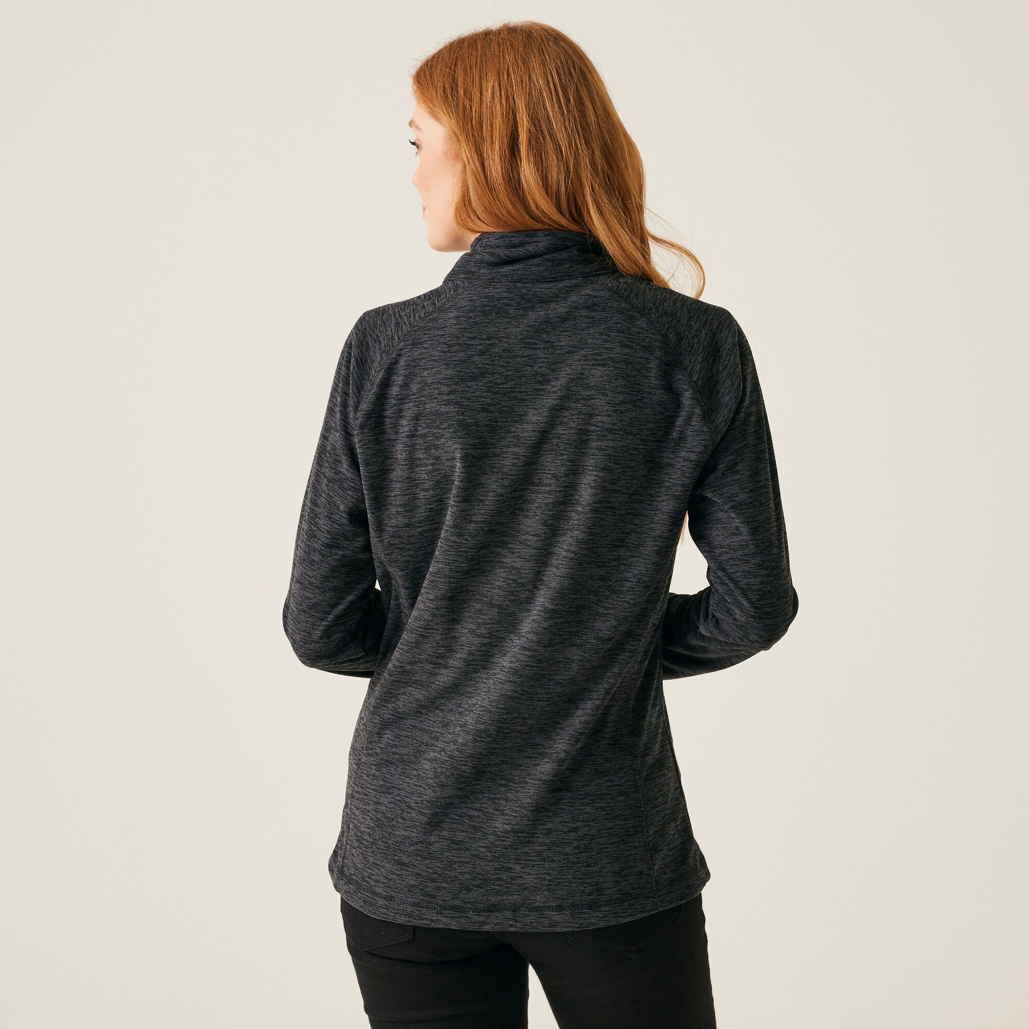 Women's Mayse Full Zip Fleece | Black Marl