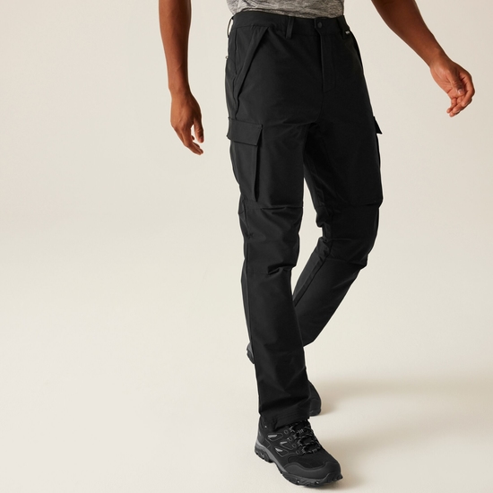 Men's Questra Cargo Trousers | Black