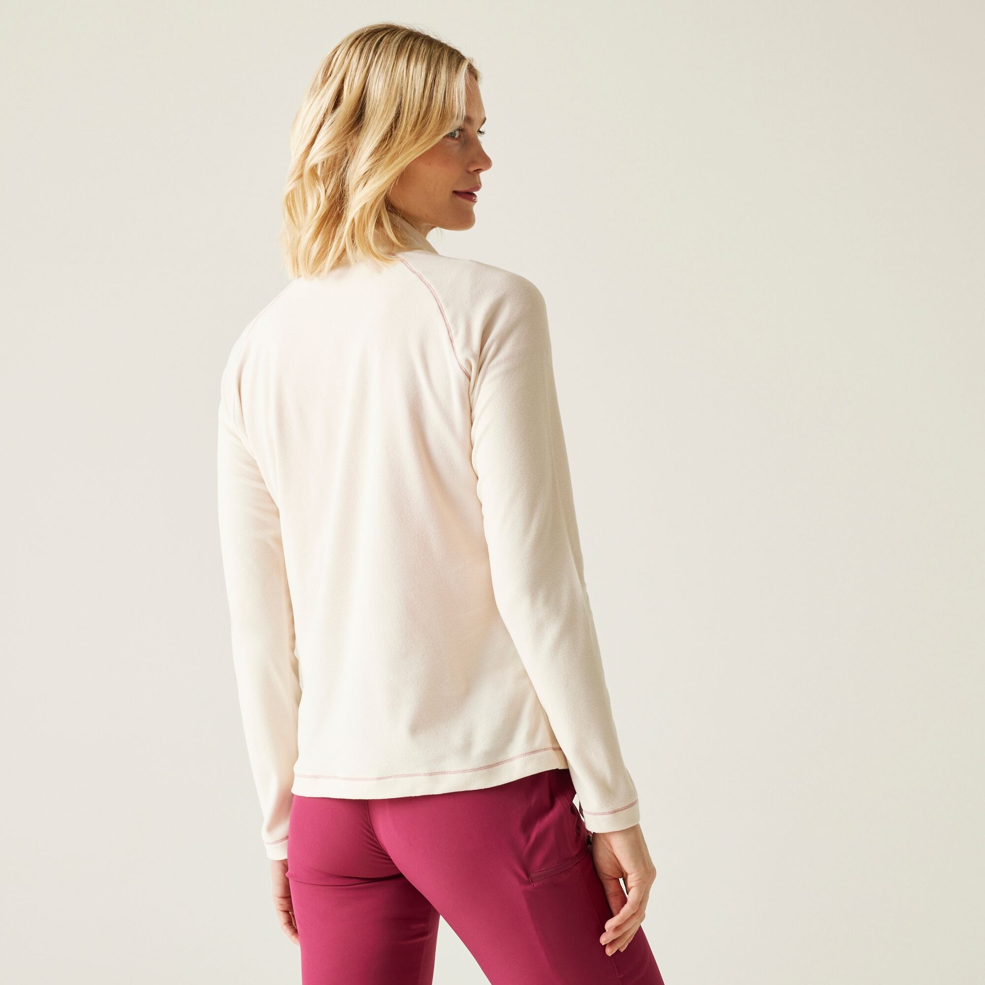 Women's Montes Lightweight Half-Zip Fleece | Light Vanilla White