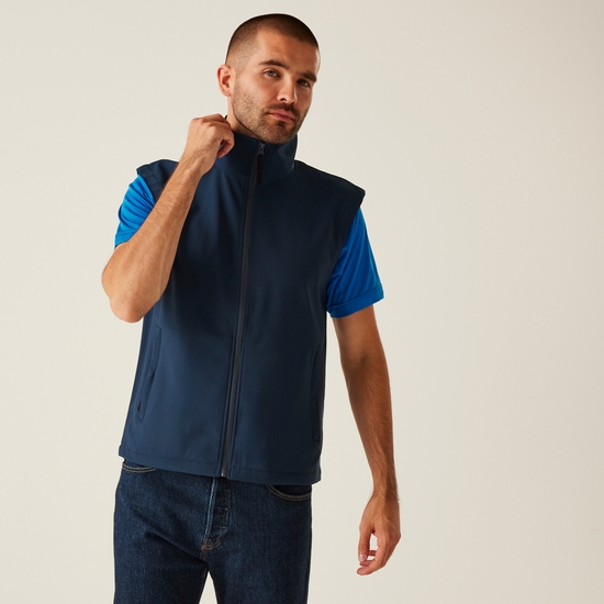 Men's Classic Printable Softshell Bodywarmer | Navy