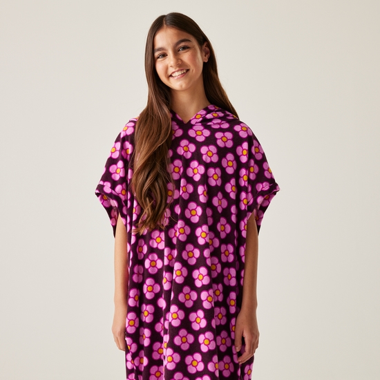 Girls Orla Kiely Towelling Robe | Spinning Flower Morello