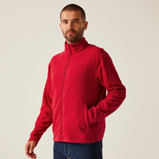Men's Classic Full Zip Lightweight Microfleece | Classic Red