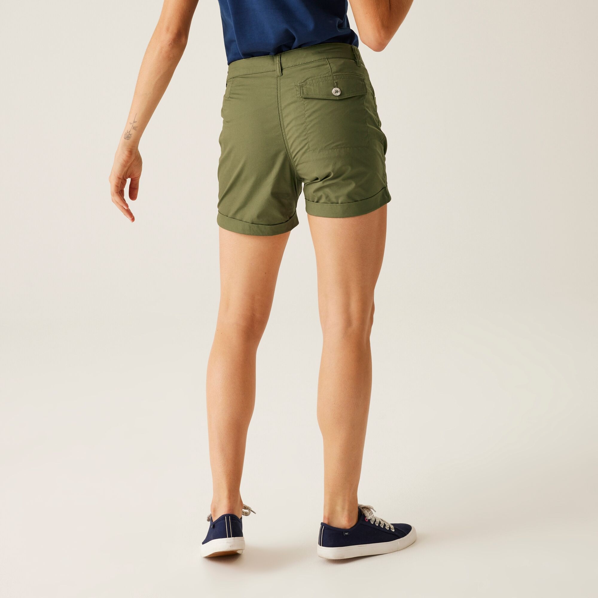 Women's Pemma Casual Chino Shorts | Four Leaf Clover