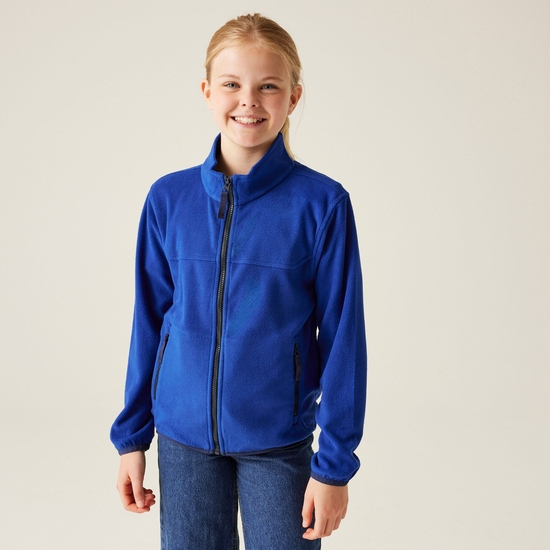 Kids' Full Zip Micro Fleece | New Royal