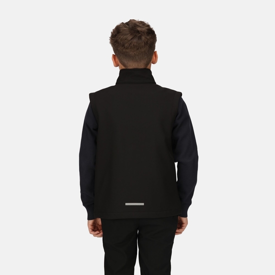 Kids' Ablaze Softshell Bodywarmer | Black