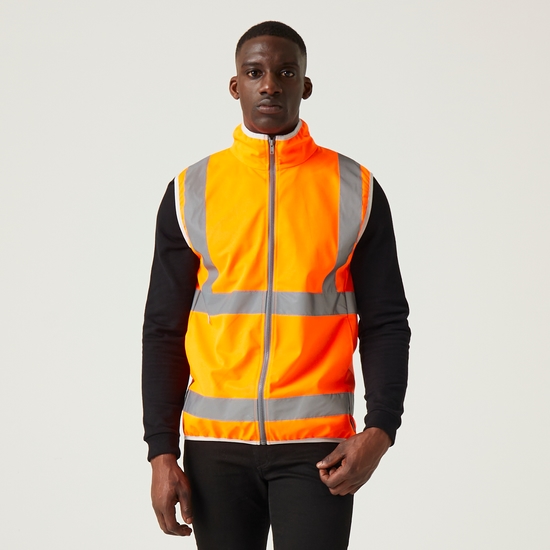 Men's Pro HI-VIS Full Zip Gilet | Orange