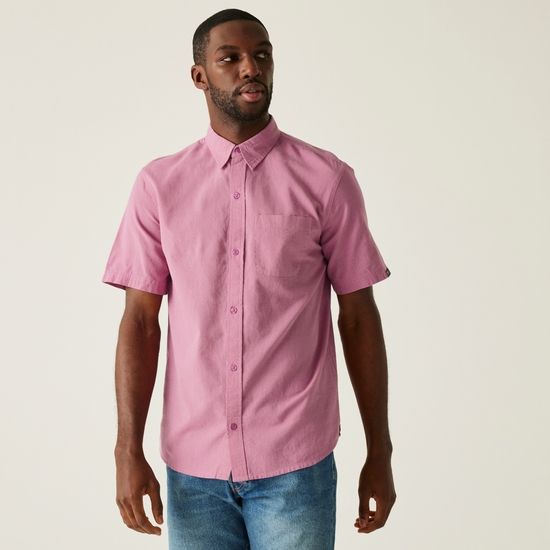 Men's Loran Short Sleeve Shirt | Lilas