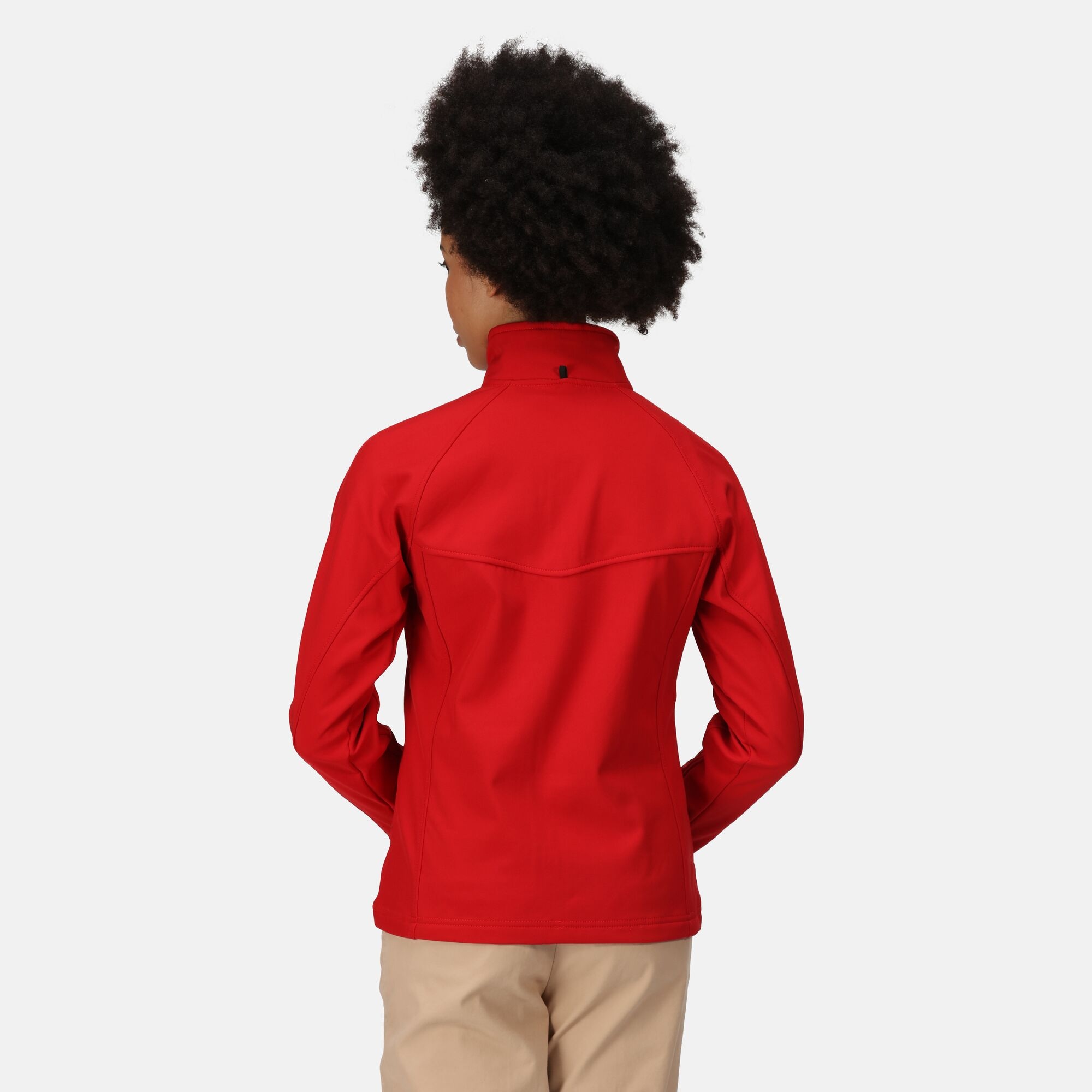Women's Uproar Interactive Softshell Jacket | Classic Red Seal Grey