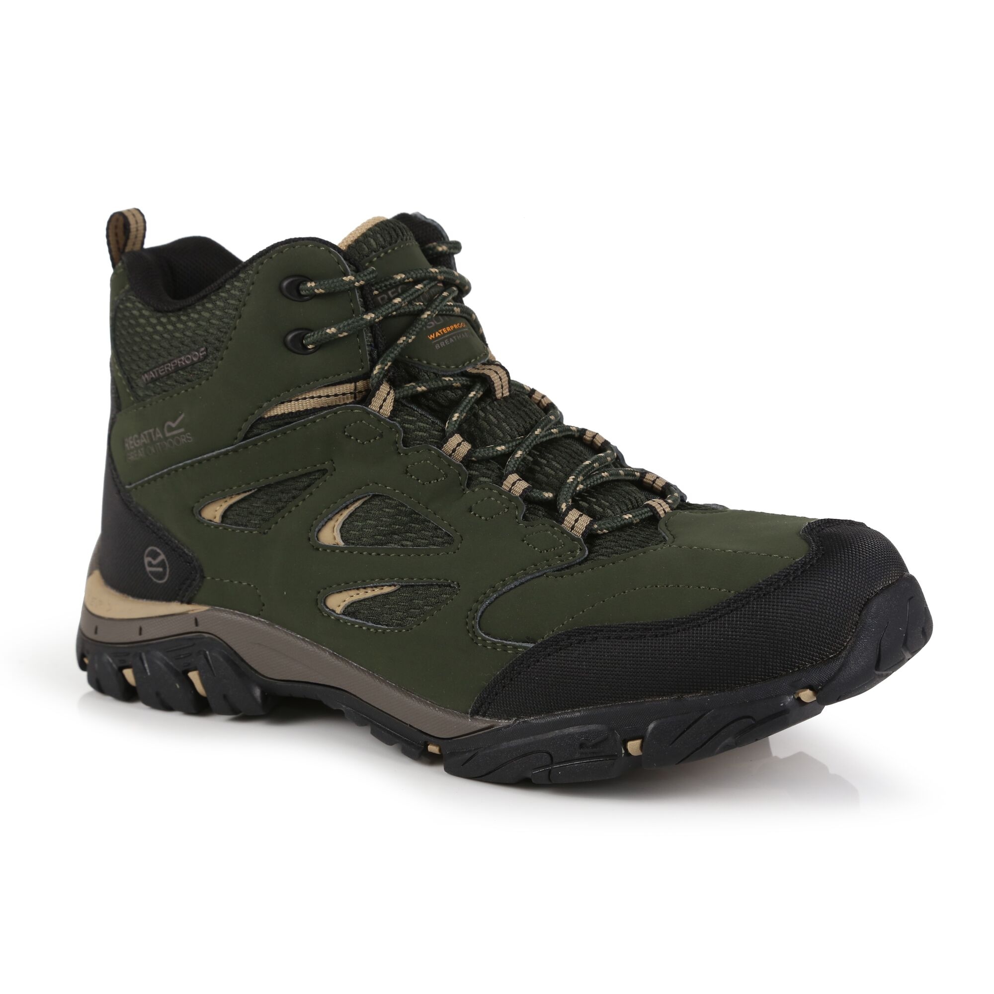 Men's Holcombe Waterproof Mid Walking Boots | Bayleaf Oat