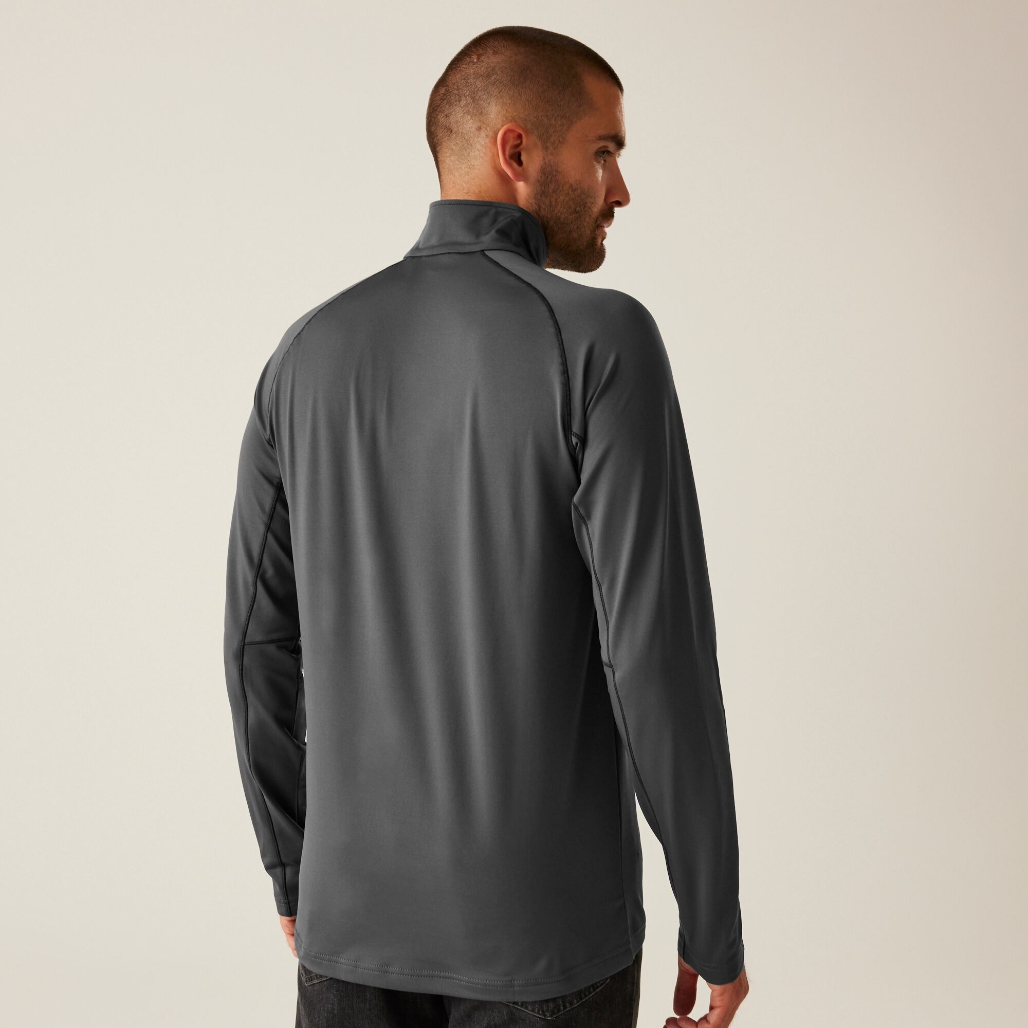 Men's Stretch Half-Zip Midlayer | Seal Grey