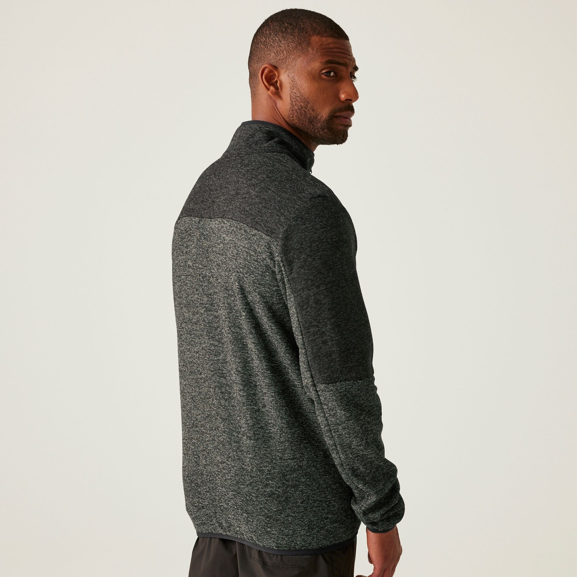 Men's Elram Full Zip Fleece | Granite Grey Black