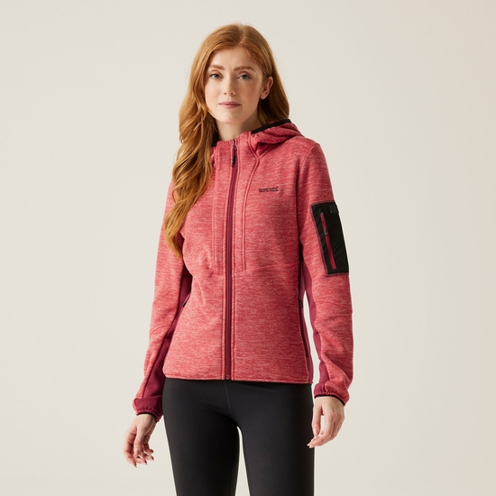 Women's Kemilia Full Zip Fleece | Mineral Red Rumba Red