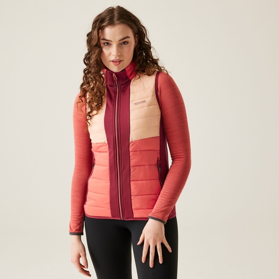 Women's Leedre Hybrid Bodywarmer | Rumba Red Mineral Red