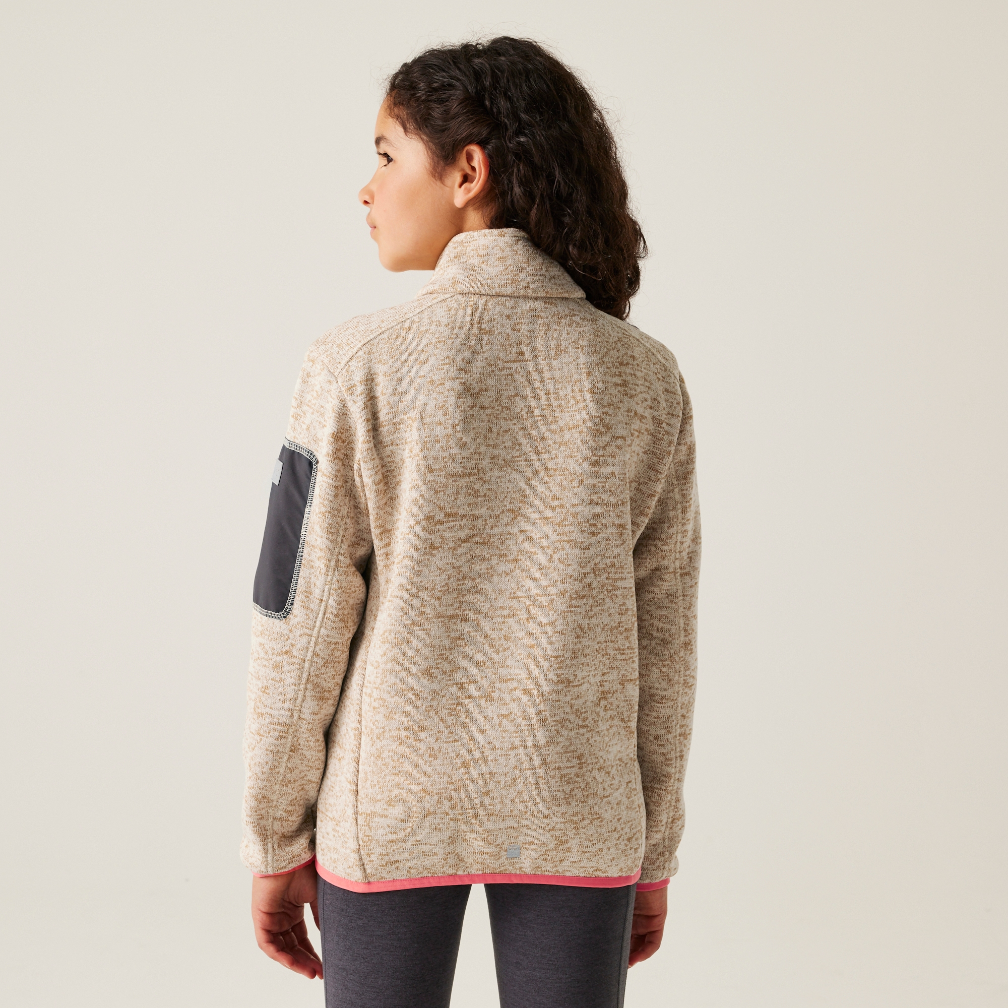 Kids' Newhill Full Zip Fleece | Light Vanilla Peach Bloom