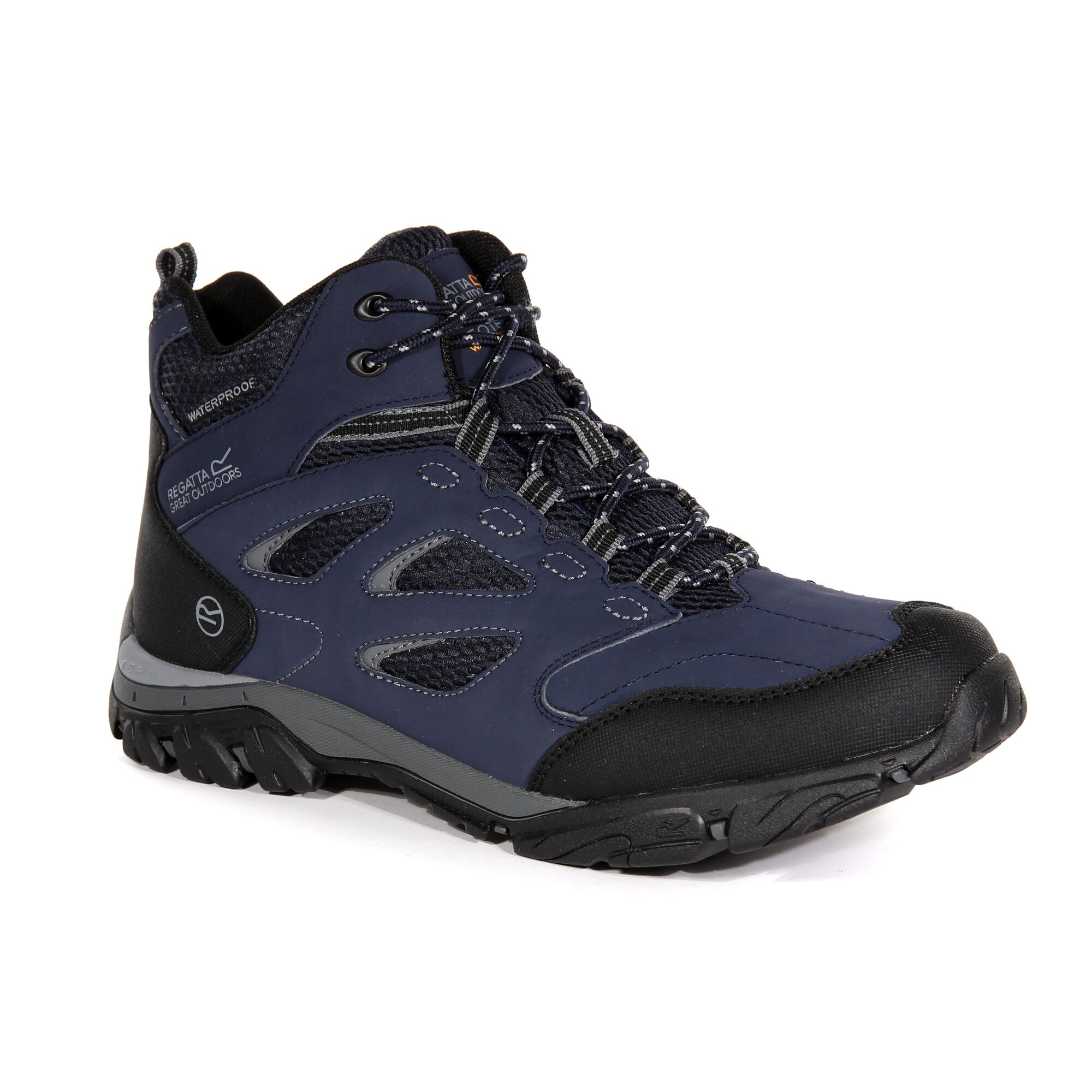 Men's Holcombe Waterproof Mid Walking Boots | Navy Granite