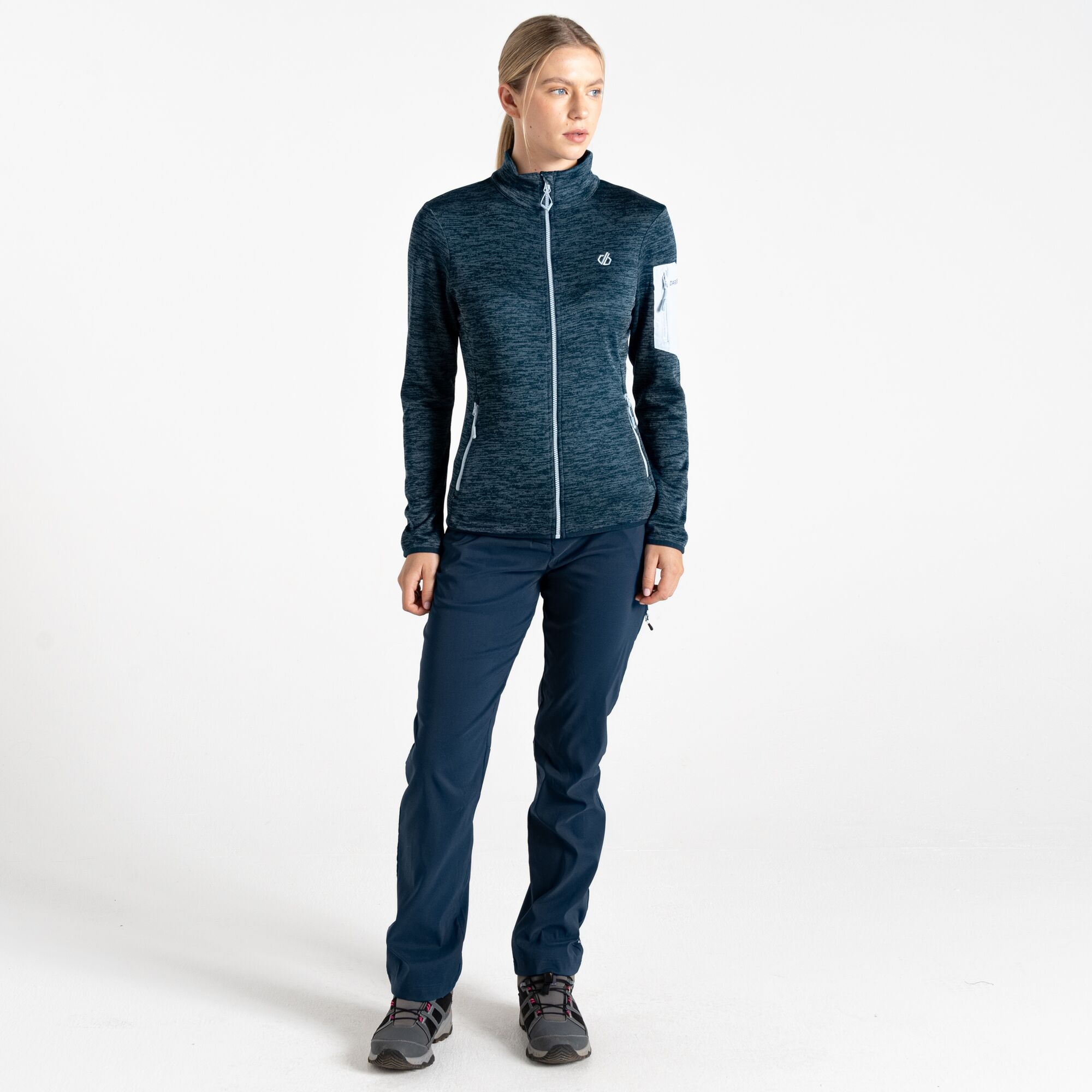 Women's Torrek Mountain Zip Through Fleece | Moonlight Denim
