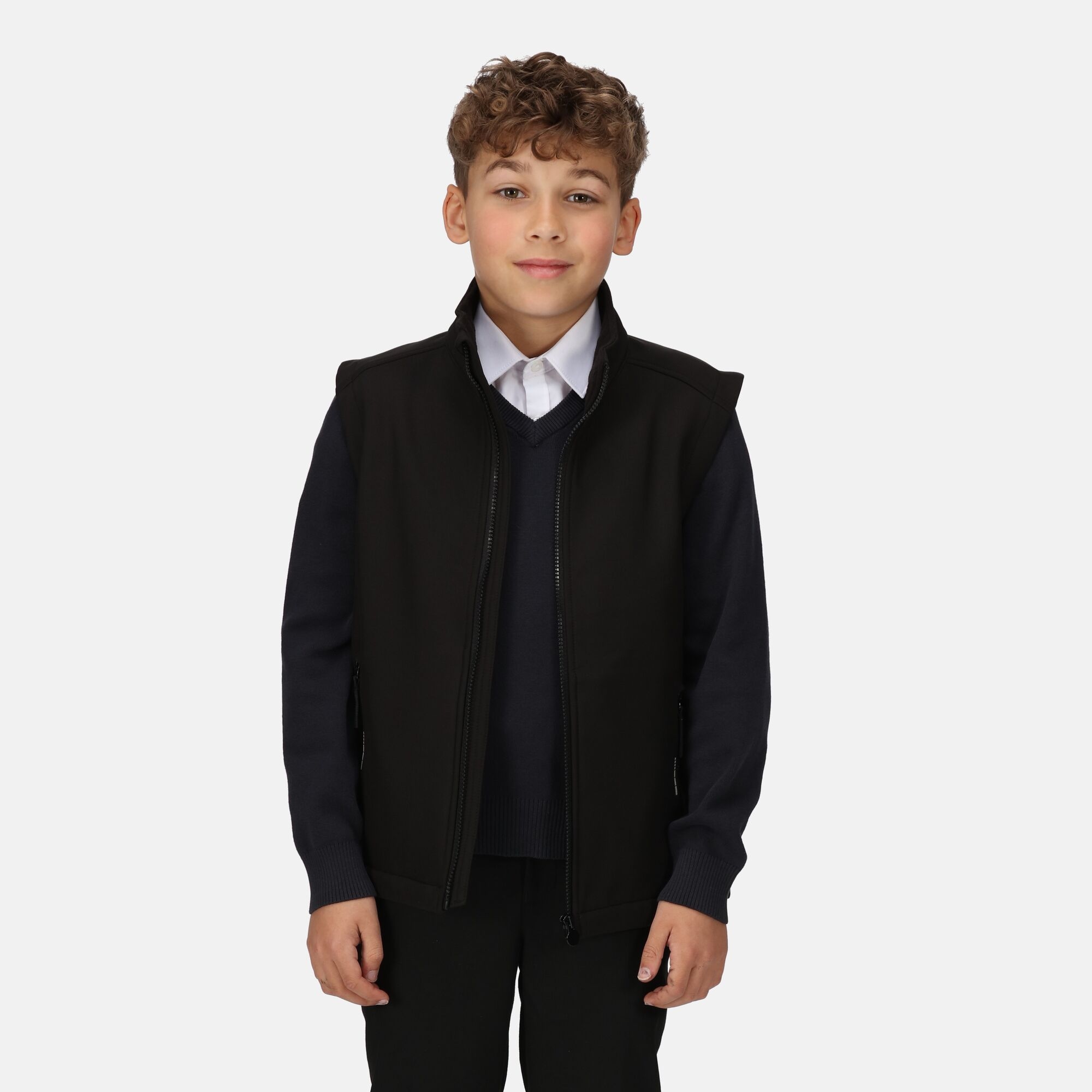 Kids' Ablaze Softshell Bodywarmer | Black