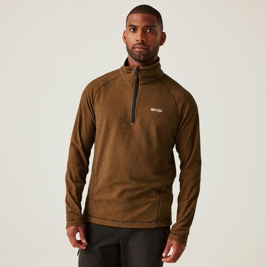 Men's Montes Lightweight Half Zip Fleece | Fox Black