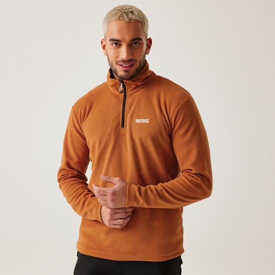 Men's Thompson Lightweight Half Zip Fleece | Burnt Copper