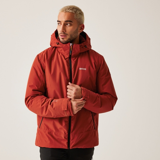 Men's Frelton Waterproof Insulated Jacket | Red Ochre Black