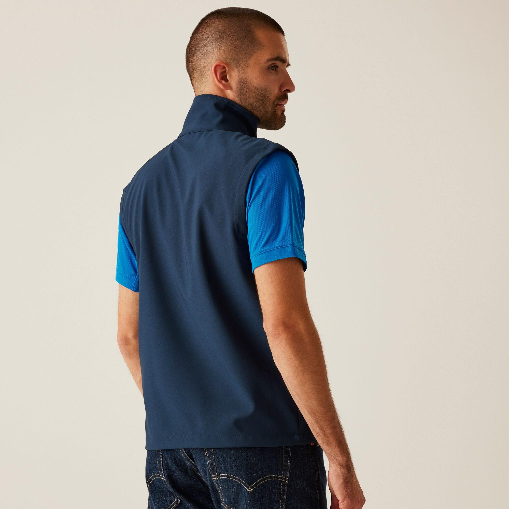 Men's Classic Printable Softshell Bodywarmer | Navy