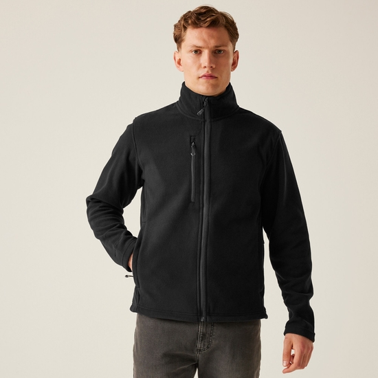 Men's Honestly Made Recycled Fleece Jacket | Black