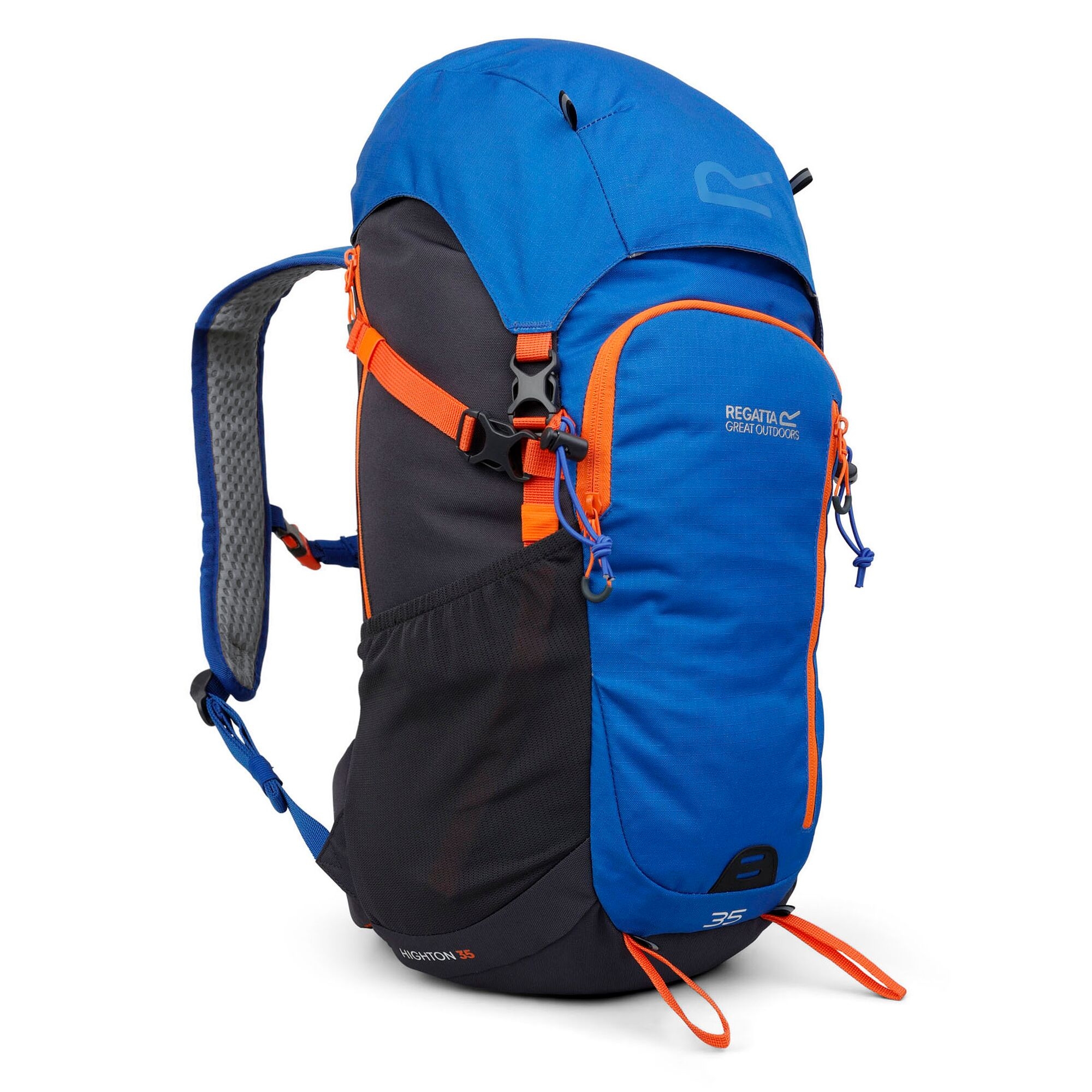 Highton V2 35L Backpack | Oxford blue Seal Grey Blaze Orange