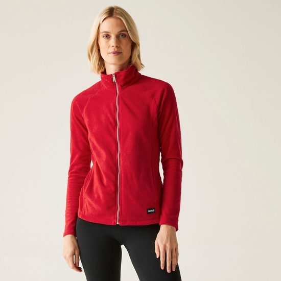 Women's Mayse Full Zip Fleece | High Risk Red Marl