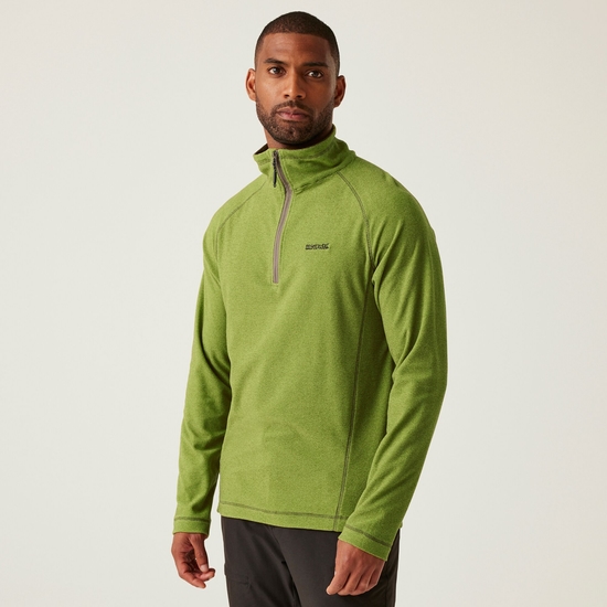 Men's Montes Lightweight Half Zip Fleece | Grenoble Green Nephrite Green
