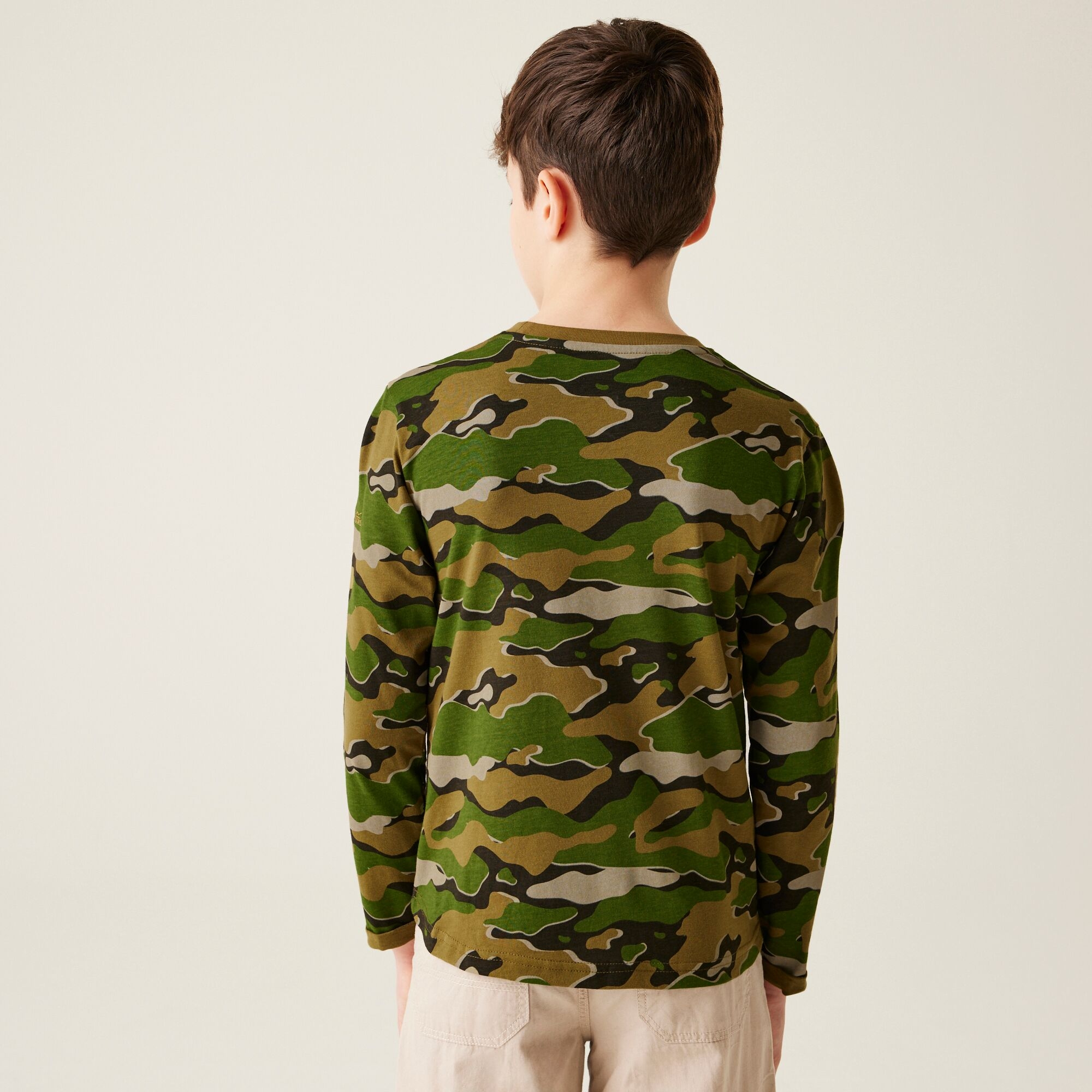 Kids' Wenbie III Graphic T-Shirt | Nephrite Green Camo Print