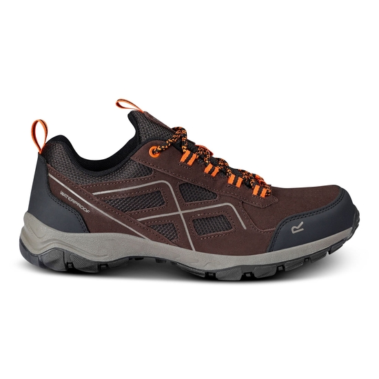 Men's Vendeavour Suede Low Walking Shoes | Peat Blaze Orange