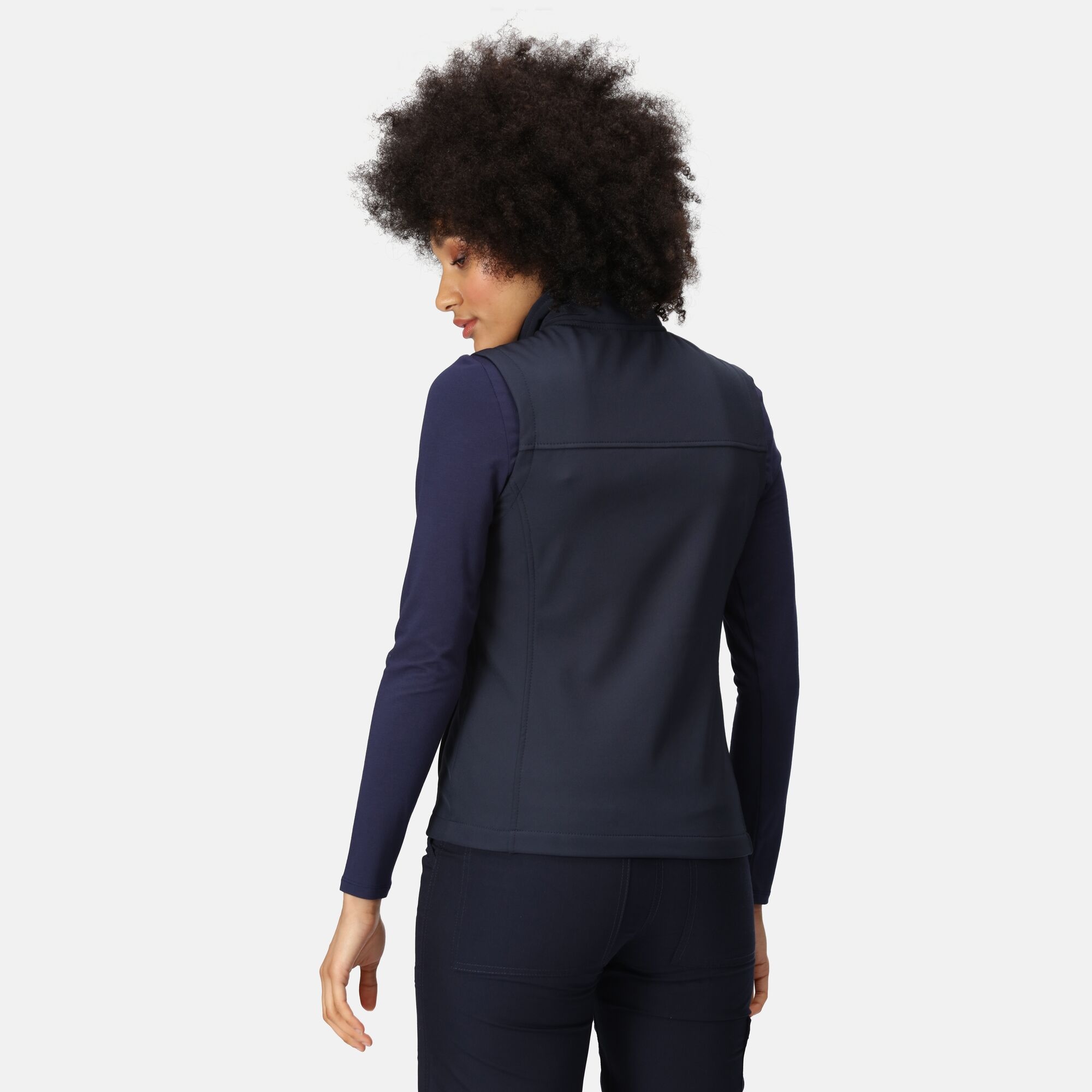 Women's Flux Softshell Body Warmer | Navy
