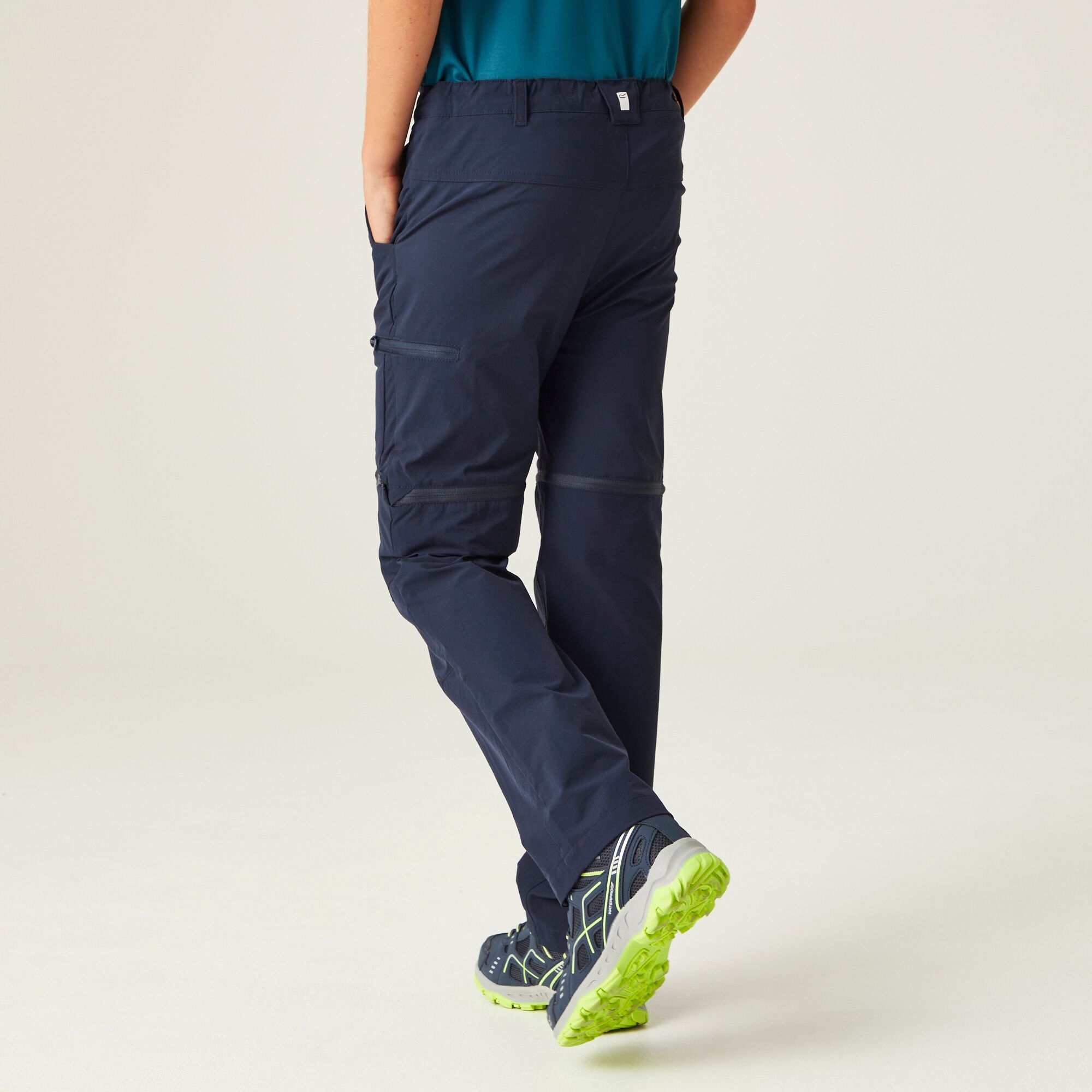 Kids' Highton Stretch Zip Off Walking Trousers | Navy