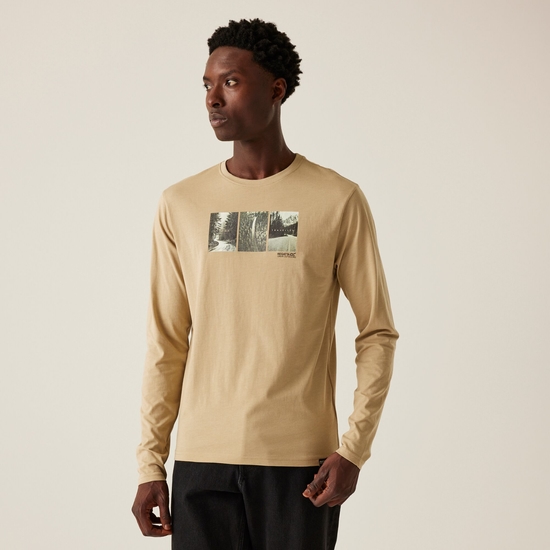 Men's Maylow Long Sleeved T-Shirt | Abbeystone Marl Graphic
