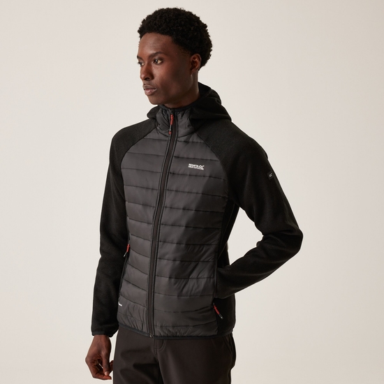 Men's Newhill Hybrid Jacket | Black Red Ochre