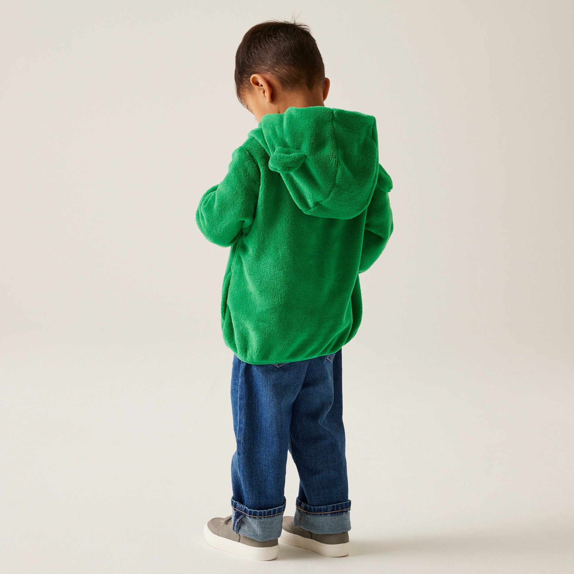 Kids' Animal Full Zip Fleece | Stompy the Dinosaur Jelly Bean