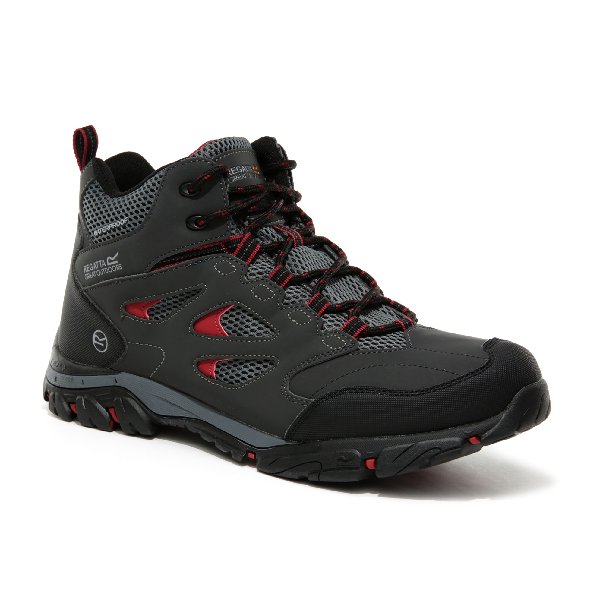 Men's Holcombe Waterproof Mid Walking Boots | Ash Rio Red