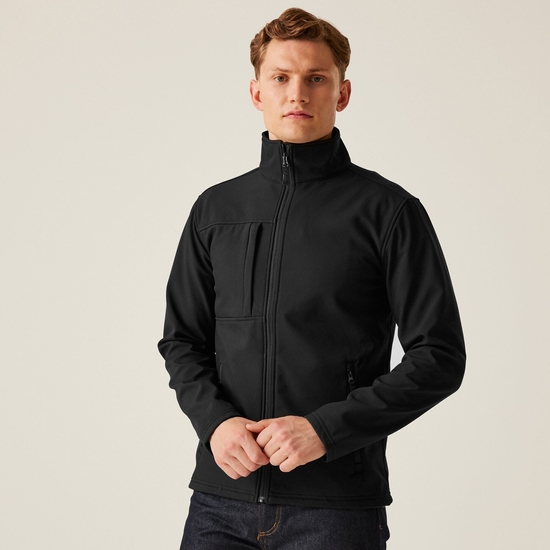 Men's Octagon II Printable 3 Layer Membrane Softshell Jacket | Black