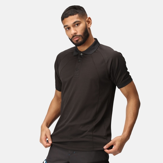 Men's Coolweave Wicking Polo Shirt | Black