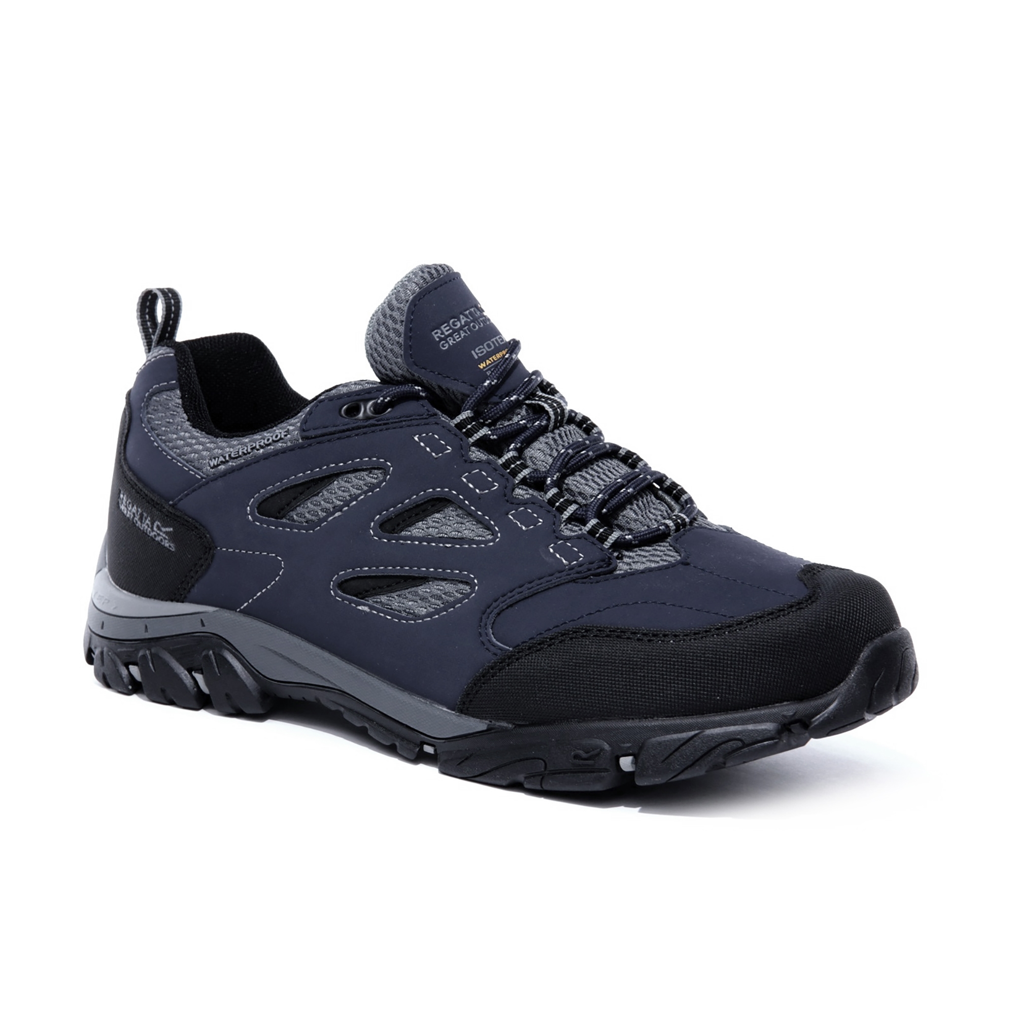 Men's Holcombe Waterproof Low Walking Shoes | Navy Granite