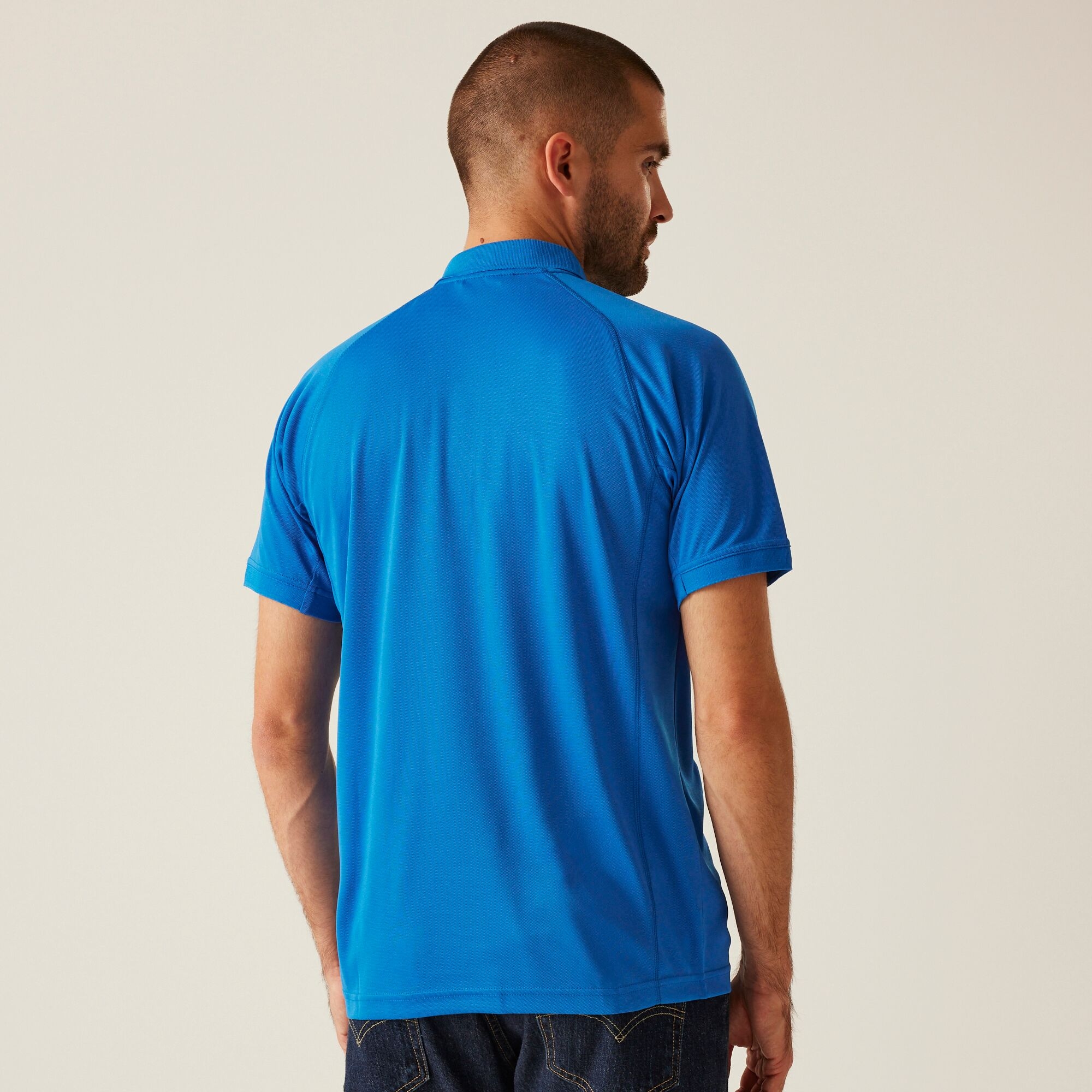 Men's Coolweave Wicking Polo Shirt | Oxford Blue