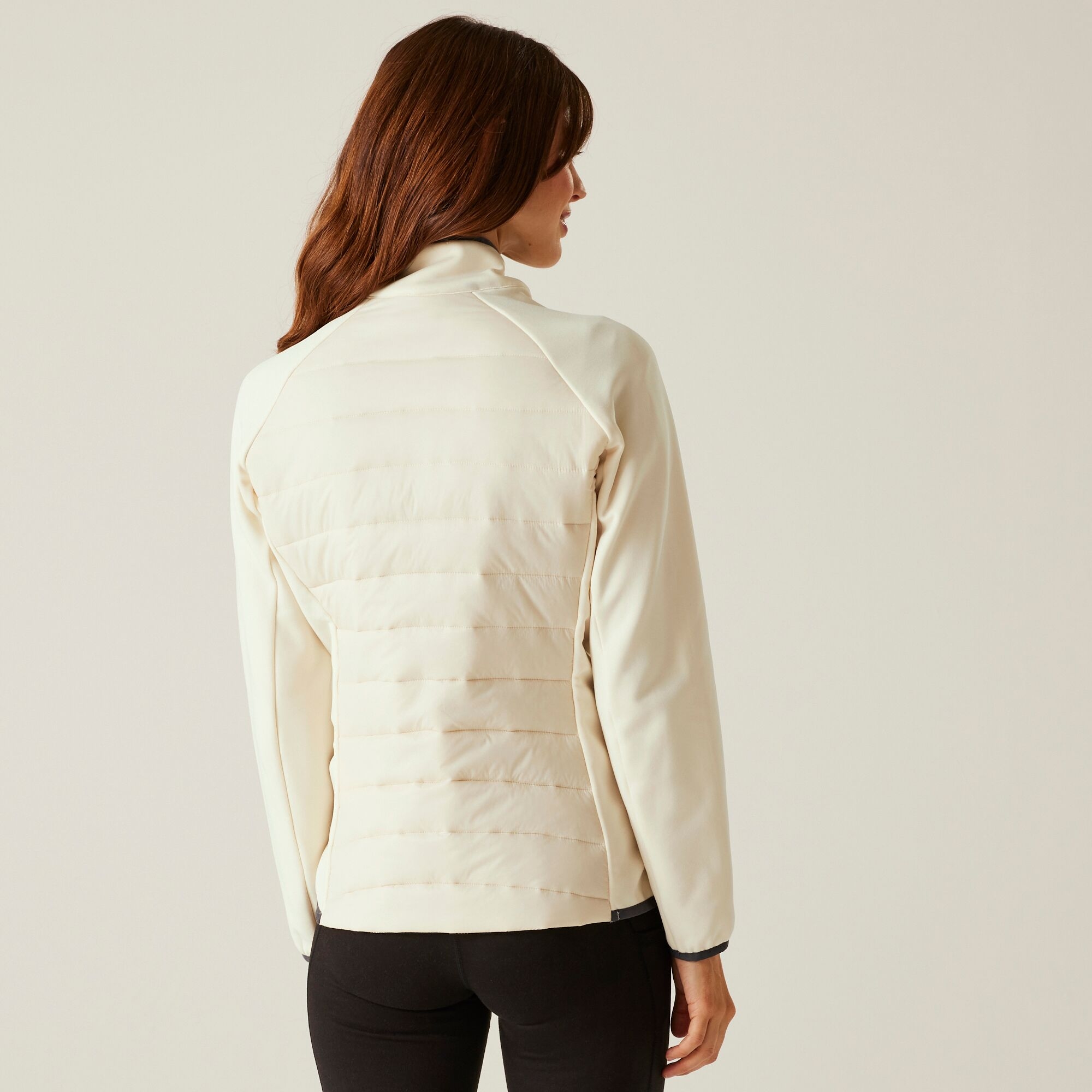 Women's Clumber V Hybrid Jacket | Light Vanilla Seal Grey