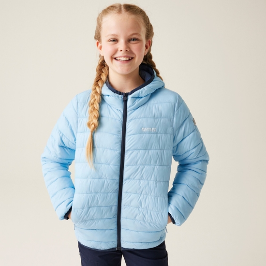 Kids' Hooded Marizion Padded Jacket | Clear Sky Coronet Blue