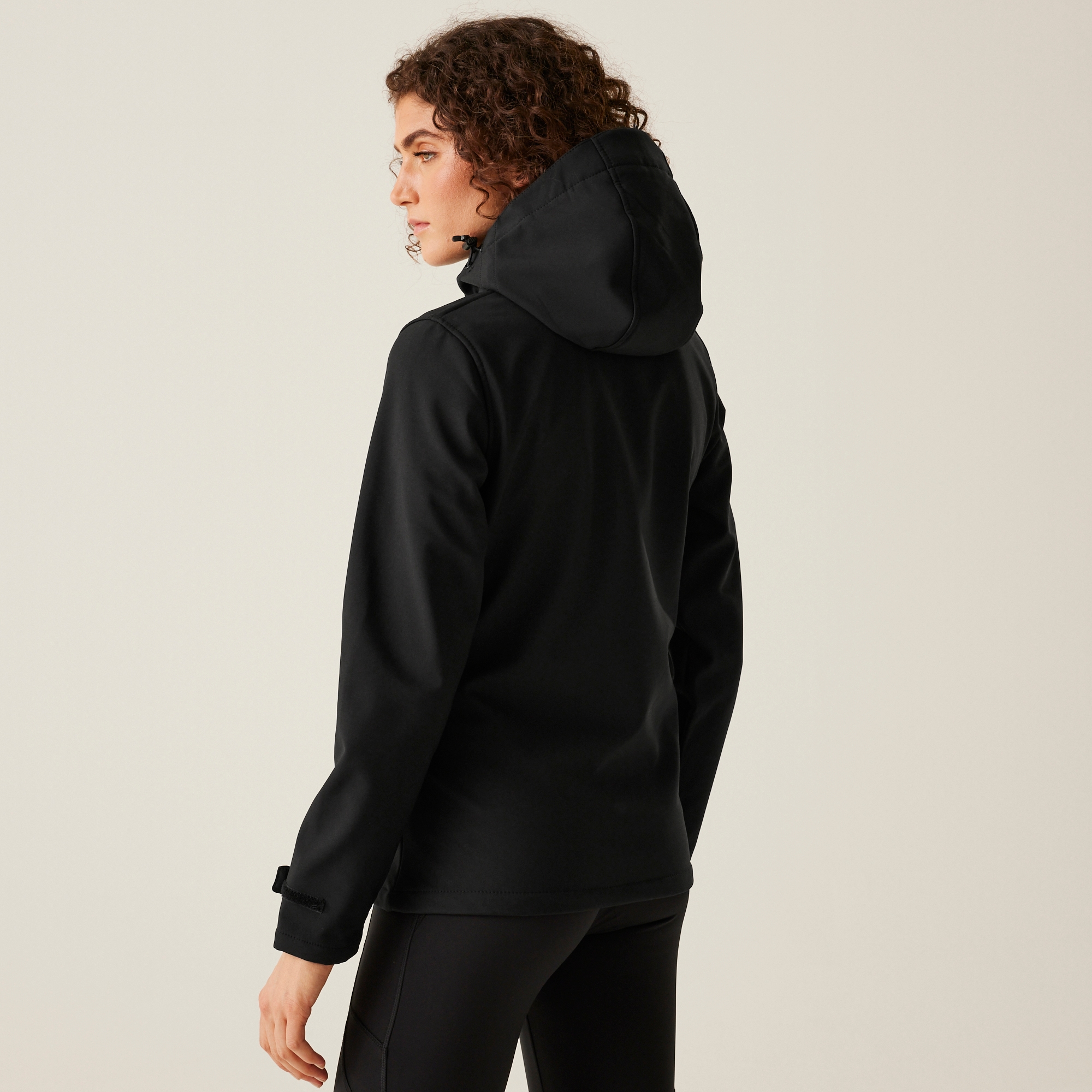 Women's Venturer 3-layer Printable Hooded Softshell Jacket | Black