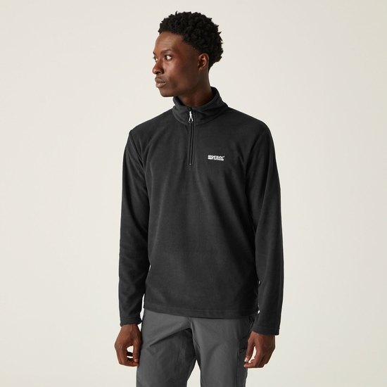 Men's Thompson Lightweight Half Zip Fleece | Black
