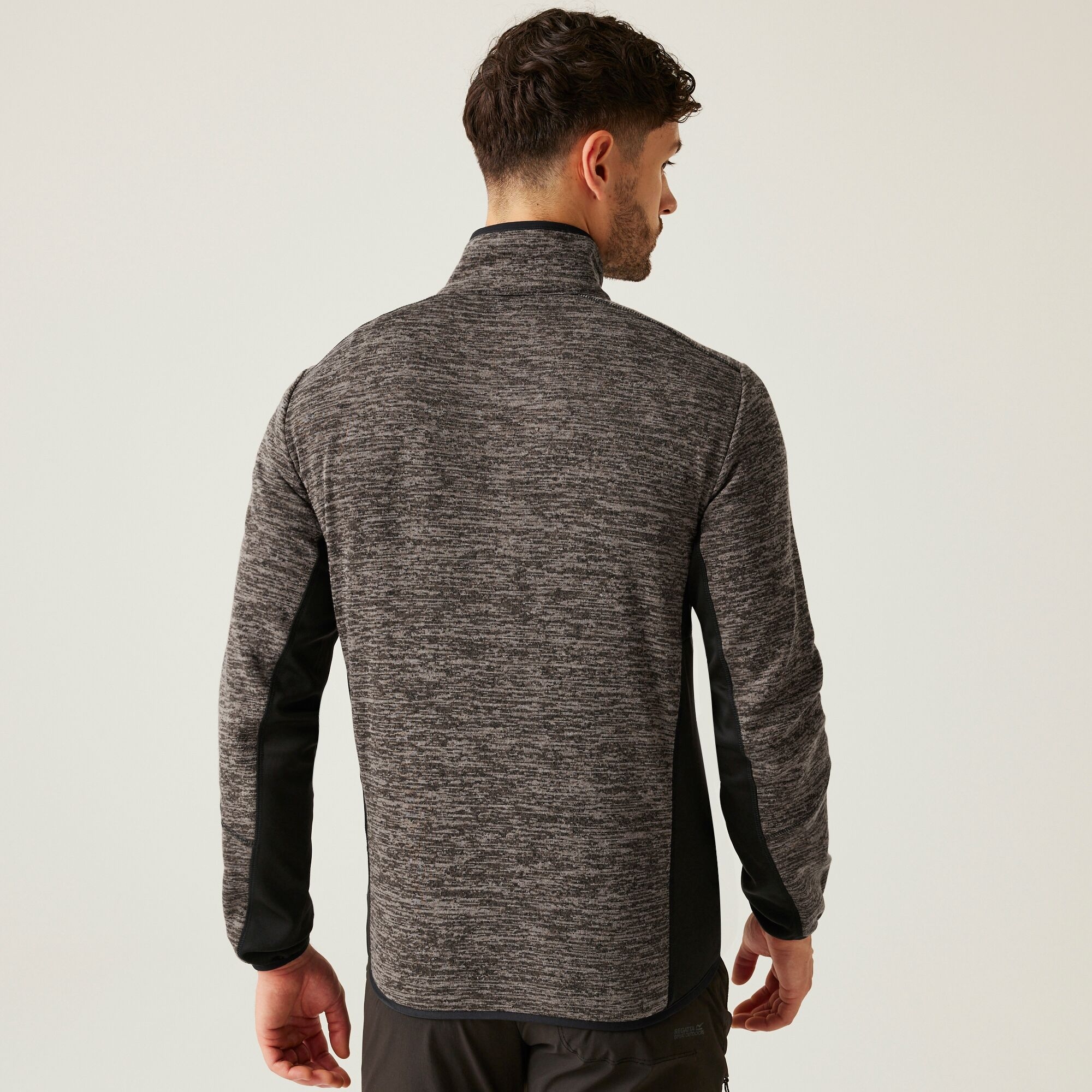 Men's Baslinn Full Zip Fleece | Treetop Marl Black