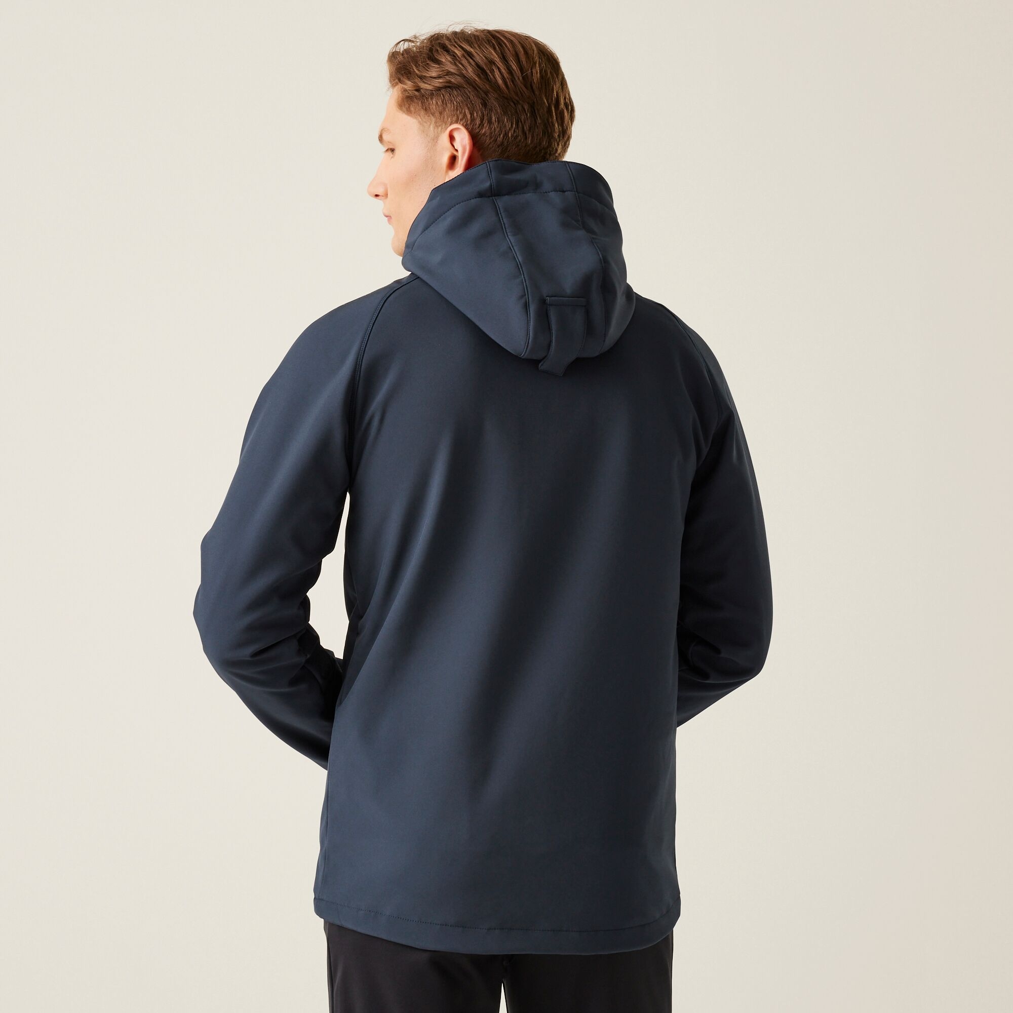 Men's Repeller Lined Softshell Hooded Jacket | Navy