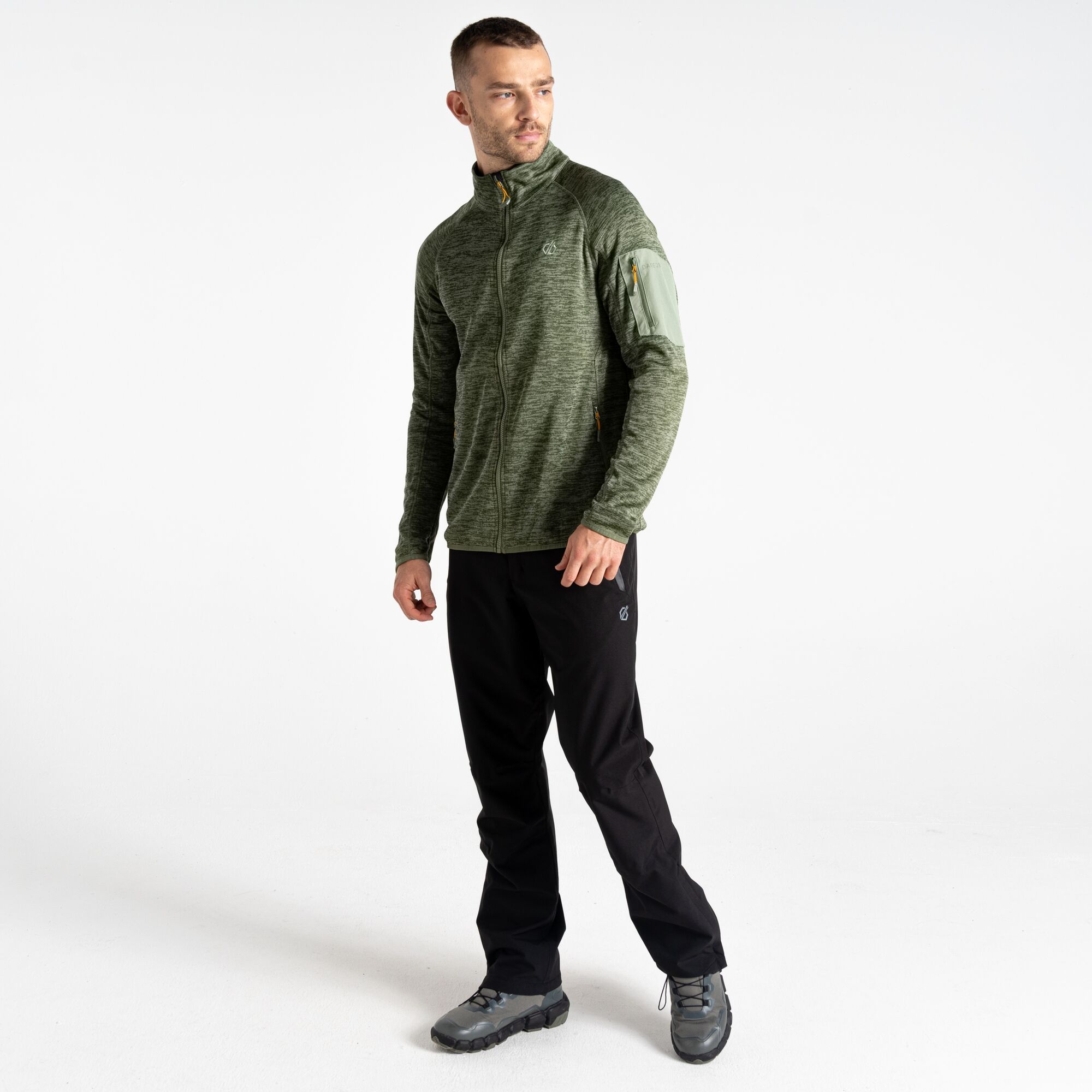 Men's Torrek Mountain Zip Through Fleece | Olivine Green