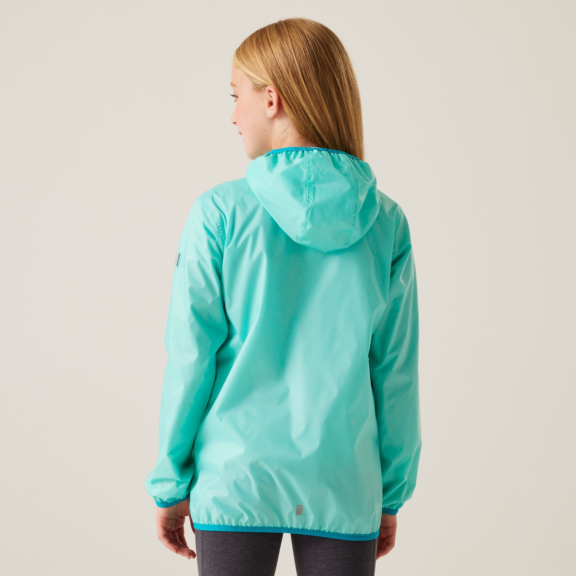 Kids' Lever II Waterproof Packaway Jacket | Aruba Blue Exotic Plume